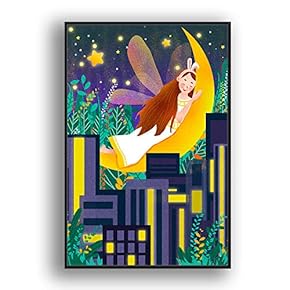 Framed Canvas Wall Art for Living Room, Bedroom Flow in The Dream Canvas Prints for Modern Home Decoration Ready to Hang - 16"x24" inches