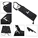 Buytra Drumstick Bag Case Drum Stick Holder Percusssion Drum Mallet Bag with External Pocket and Floor Tom Hooks, Black