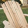 Romayard Wooden Adirondack Chair, Outdoor Fir Unpainted Wooden Chairs for Outdoor, Garden, Lawn, Deck Chair, Natural…