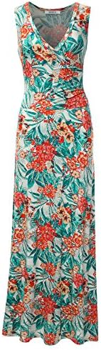 Sleeveless Bodycon Floral Print Crossover Maxi Dress FLORALJADE S