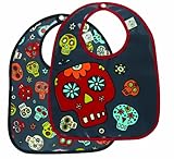 Sugarbooger Mini Bib Gift Set, Dia de los Muertos, 2 Count