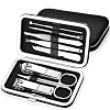 8 PCS Premium Manicure Set, AULLUA Nail Clippers, Professional Grooming Gift Kit, Pedicure Kit, Stainless Steel Facial…
