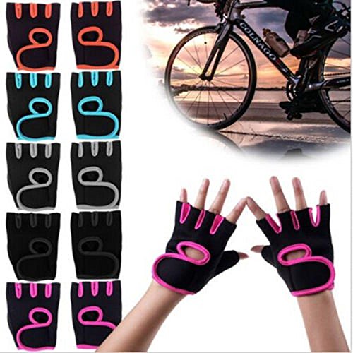 TXIN Choose Size Women Weight Lifting Gloves Fitness Gym Exercise Training (Rose,M) - Thumbnail 6