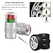 Car Tire Valve Cup, INCART 36 PSI 2.4 Bar Air Alert Motorcycle Car Tire Pressure Monitoring Stem Valve Cap Sensor Indicator 3 Color Eye Alert (4 Pcs)