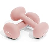 YOTTOY Dumbbell Set of 2,2-15 Pound Hand Weights for Women, Non-Slip Hand Weights for Home Gym, Strength Training, and Full-Body Workouts