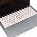 Premium Keyboard Cover,Ultra Thin Soft Keyboard Skin for MacBook Pro 13 Inch Without Touch Bar and MacBook 12 inch-Pink Rose