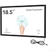 GreenTouch 18.5 Inch Multi IR Touch Screen, Interactive Infrared Touch Screen Panel, IR Touch Bezel with 3mm Thickness Tempered Glass…