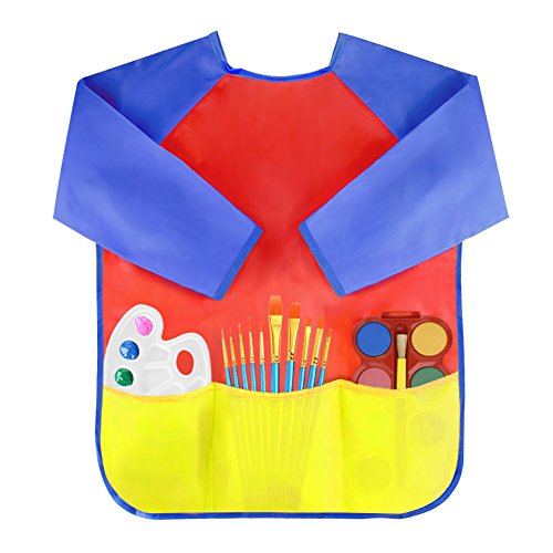 1 Attmu+Children+Waterproof+Painting+Pockets