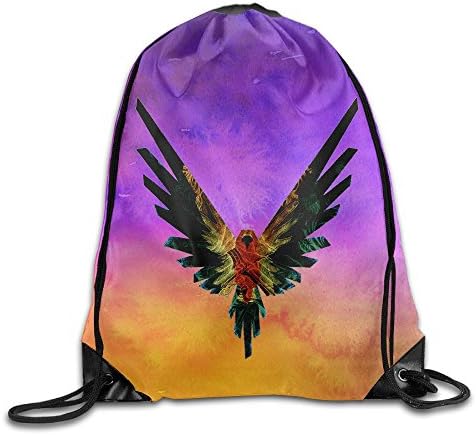 Logan Paul's Parrot Logo Bag, Maverick Design Sport Gym Sack Drawstring Backpack Bag