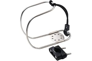 Freneci Stainless Steel Life Ring Holder, Plastic Mount, Adjustable Angle