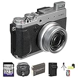 Fujifilm X30 12 MP Digital Camera with 3.0-Inch LCD (Silver) 32GB Bundle 2