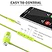 UiiSii U5 Headphones Stereo In-ear Earphones Flat Noodle Shape Cable Music Noise Isolating with Microphone and Volume Control(Green)