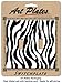 Art Plates - Zebra Print Switch Plate - Double Toggle