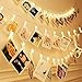 Miaro 40 LED Photo Clips String, Wedding Party Christmas Indoor Home Decor Lights, White
