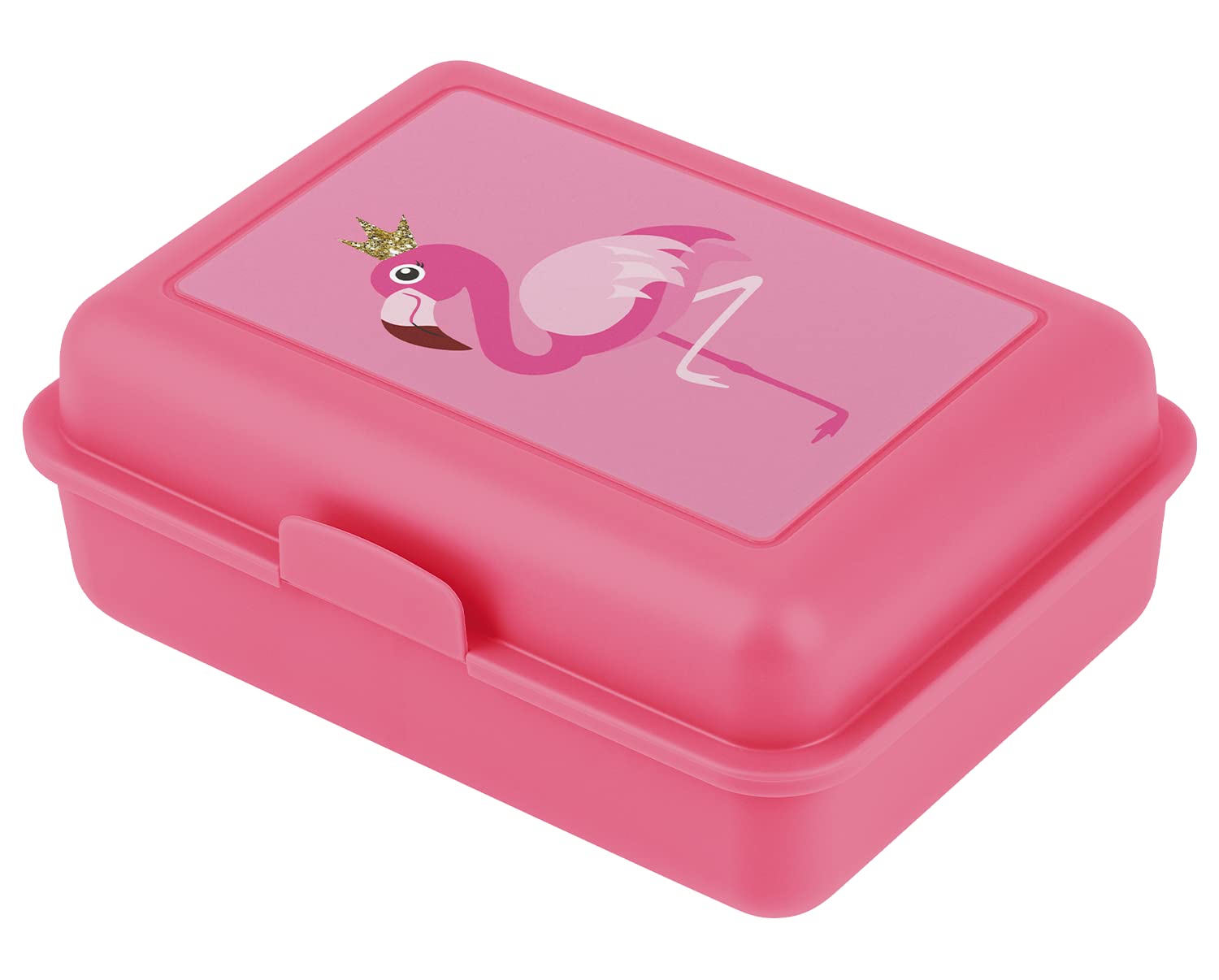 Baagl Children's Lunch Box - Lunch Box for School, Nursery, Camping & Family Trips (Flamingo Pink)