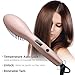 AsaVea Hair Straightening Brush 4 with Premium Anion Generator, Lighter and Smaller, Best for Using at Home or Travelling (rose gold)