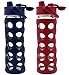 2-Pack Lifefactory 16-Ounce Flip Cap Beverage Bottles (Raspberry and Midnight)
