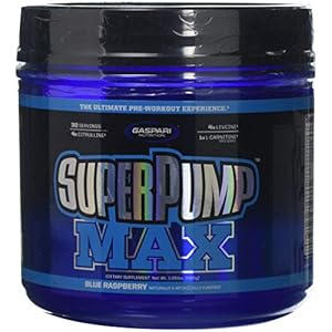 Gaspari Nutrition Super Pump Max Blue Raspberry Powder, 480 g