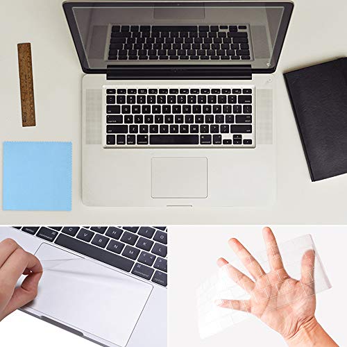 Full Protection Kit Compatible with 13 inch New MacBook Pro with Touch Bar, SourceTon Keyboard Cover, Screen Protector, Trackpad Protector, w/Free Cleaning Cloths (Model Number A1706，A1989，A2159) - Thumbnail 7