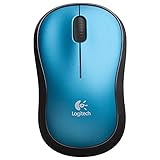 Logitech M185 Wireless Mouse, Blue
