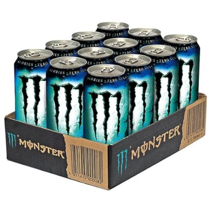 12 Dosen Monster Energy Drink Absolutely Zero a 0,5L inc. Pfand DPG