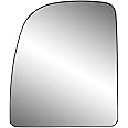 Fit System 88237 Driver Side Non-Heated Mirror Glass w/Backing Plate, Econoline, Ford Excursion, F250, 350, 450, 550 Super Duty Pick-Up, 8 3/8" x 7 1/8" x 10 5/16" (Towing Mirror top Lens)