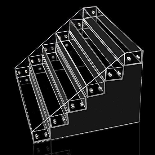 Gospire 66 Bottles of 6 Tier Acrylic Nail Polish Display Rack Stand Holder Jewelry Makeup Organizer