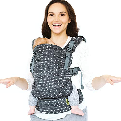 Boba X Marsupio Neonato Portabebè - Ergonomico Marsupio Neonato 0-36 Mesi, Fascia Porta Bebe Rigida - Fascia Neonato Porta Bebe Facile da Indossare - Marsupio Porta Bambino (Denim Rain)