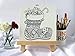 Christmas Stocking Coloring Canvas For Adults, Stretched primed canvas 8 x 8 Inches