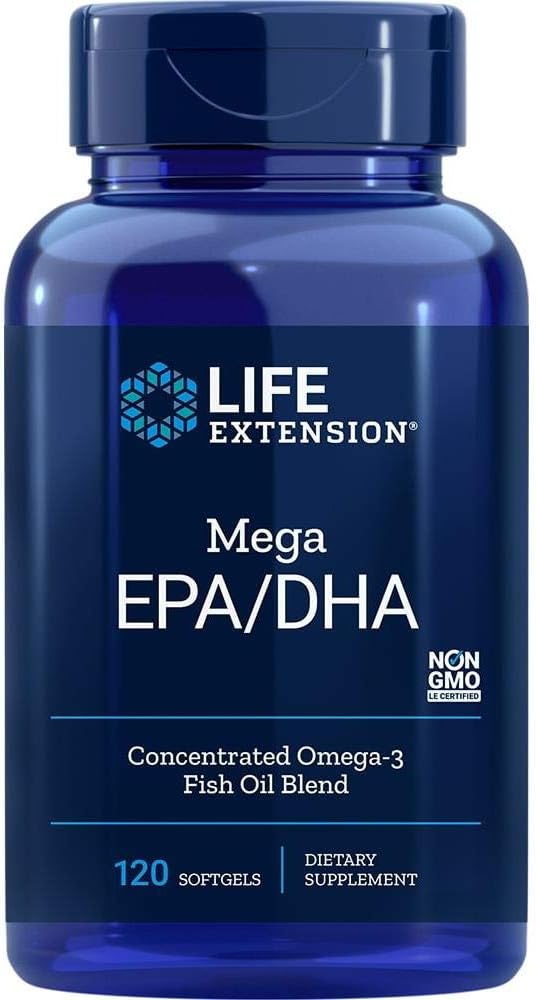Mega Epa Dha (120 Softgels) Life Extension por Life Extension