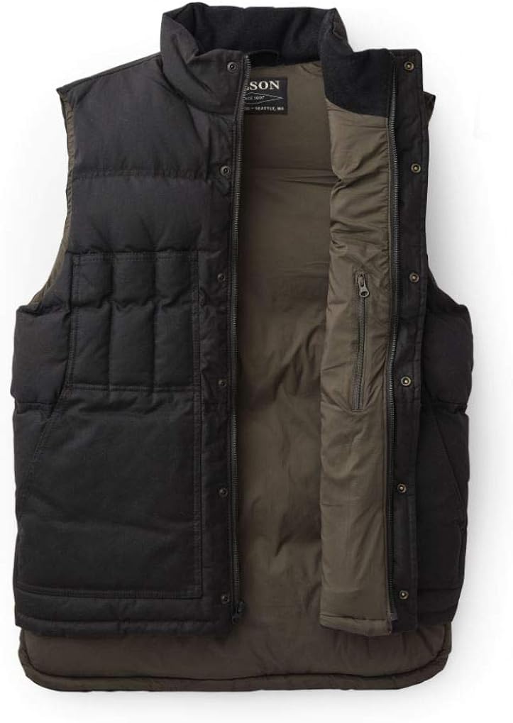 Filson Down Cruiser Vest Blue Coal XL at  Men’s Clothing store