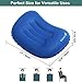 CHANODUG KONVINIT Ultralight Inflating Travel/Camping Pillows,Compact Air Pillow Compressible for Outdoor Hiking Airplane,Backpacking,Airplane,Car,Office,Ergonomic for Neck and Lumbar Support(Blue)