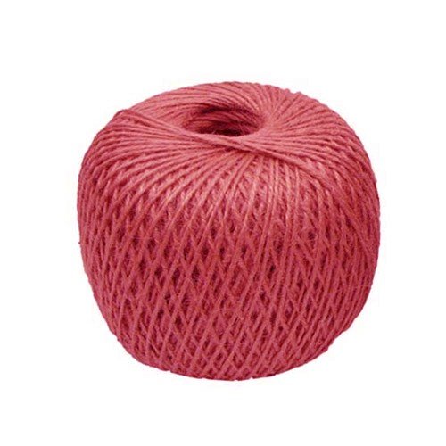 Natural Jute Twine, 60 Meters per Roll, 3 Ply, for Art, DIY Crafts, Gift Wrapping Twine, Picture Display (Pink, AW-JT-Colours, Jute, 60 Metres, 1, AW-JT-Colours)