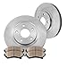 Callahan BRAKE PARTS Front Brake Kit for 07-17 Toyota Camry 08-18 Avalon 13-18 Lexus ES300h 07-18 ES350 2013 2014 2015 2016 2017 Replacement Brakes Rotors Ceramic Brake Pads