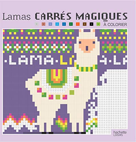 Carrés magiques pixel lamas by 