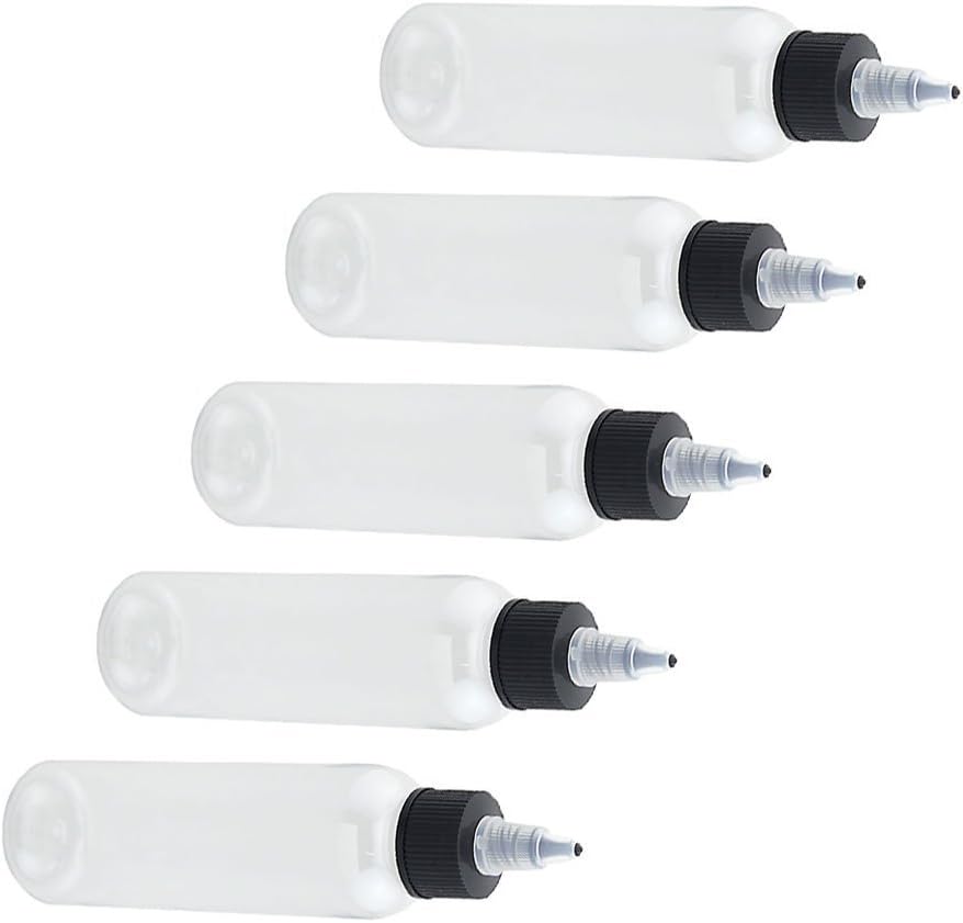 Twist bottle Plastic Oil bottle Steel Needle Dropper Bottles squeezable dropping bottler for Flavorings and liquid (120ml): Home Improvement
