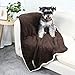 PAWZ Road Dog Blanket, Super Soft and Warm Fleece Pet Blanket, No Shedding and Double Layers Couch Bed Cover for Dogs and Cats