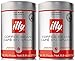 illy Caffe Normale Whole Bean Coffee, Medium Roast, Red Top, 8.8 coffee cans (Pack of 2)
