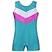 DAXIANG One-Piece Toddler Girls Gymnastics Leotard Shiny Double-V Dance Biketard For Girls 3-10 Years