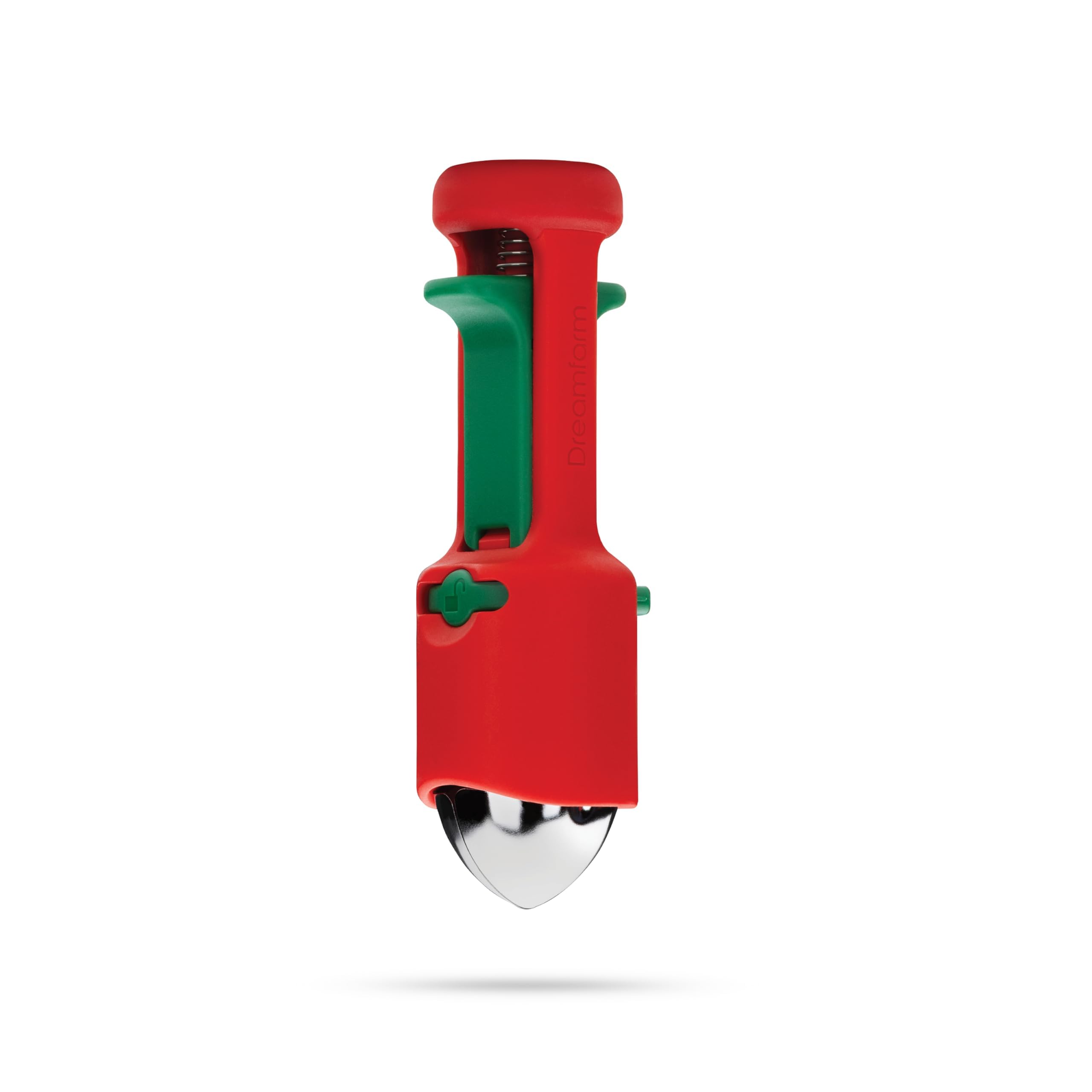 Photo 1 of Dreamfarm Hullapit 3-in-1 Fast & Easy Strawberry Huller, Cherry Pitter & Olive Pitter - Red/Green