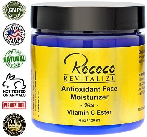 Antioxidant Face Moisturizer with Ester C Vitamin C for Face Cream Face Lotion for Men and Women - 120ml 4oz