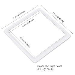 PULUZ Photo Studio LED Shadowless Light Panel 8" X