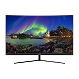 VIOTEK NB27CB 27-Inch LED Curved Monitor with Speakers, Bezel-Less Samsung VA Panel, 75Hz 1080P Full-HD FreeSync VGA HDMI VESA, Updated Version (Black)