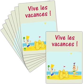 Carte Vacances Ete A La Mer 8 Cartes Pliees 3 Formats Dispos Carte Vive Les Vacances A La Plage Amazon Co Uk Office Products Carte Vacances Ete A La Mer 8 Cartes Pliees 3 Formats Dispos Carte Vive Les Vacances A La Plage Amazon Co Uk Office Products