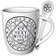 Pacific Giftware Witches Brew Hexy Witch Mug and Spoon by Alchemy England