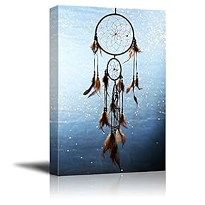 Canvas Prints Wall Art - A Beautiful Dream Catcher | Modern Wall Decor/Home Art Stretched Gallery Canvas Wrap Giclee Print & Ready to Hang - 18" x 12"