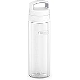 THERMOS ICON SERIES Lightweight Hydration Bottle - Durable Water Bottle Made with Tritan by Eastman with Wide-Mouth Rapidcap Lid - 26oz, Clear