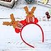 Aneco 6 Pack Christmas Santa Headbands Reindeer Antlers Headband Snowman Costume Hair Hoop for Christmas Holiday Party