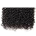 Donmily Hair Brazilian Virgin Human Hair Jerry Curly Pack of 3 Hair Weave Weft Extensions Natural Color 95-100g/Bundle (16 18 20, Natural Color)