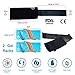 Ice Pack (2-Piece Set) – Reusable Hot and Cold Therapy Gel Wrap Support Injury Recovery, Alleviate Joint and Muscle Pain – Rotator Cuff, Knees, Back